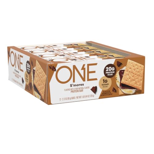 Image 2 of ONE S'mores Protein Bars, 20g Protein, Gluten Free Snacks, 12 ct