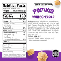 Thumbnail for Image 2 of Snack Factory Pop'ums White Cheddar Pretzel Snacks, 9 Oz Bag