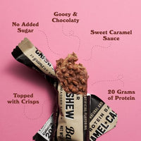 Thumbnail for Image 4 of BAREBELLS Barebells Protein Bars Caramel Cashew - 12 Count, 20g High Protein Treats - Chocolate Nutrition Bar with 1g Total Sugars - On-The-Go Breakfast or Post-Workout Snack (Pack of 2)