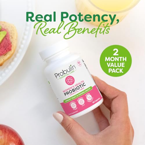 Image 4 of Probulin Womens Probiotic - Vaginal, UT, Gut & Immune Health with Lactobacillus Reuteri - 20 Billion CFU, 12 Probiotic Strains & Prebiotics - 60 Vegan, Gluten Free Capsules for Whole-Body Wellness