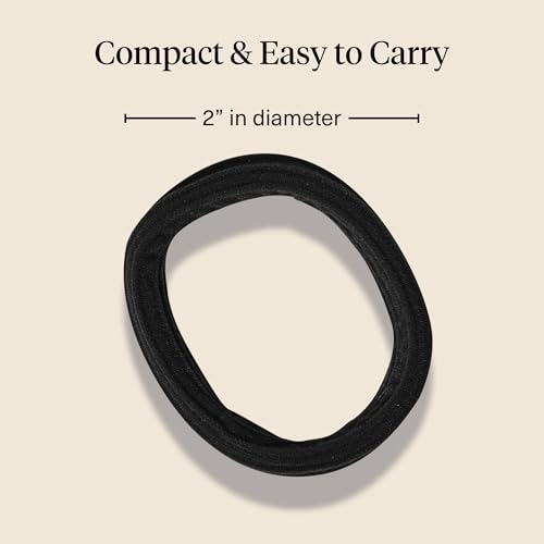 Image 5 of Kitsch Seamless Hair Ties No Damage - Stretchy Hair Bands - Black, 8pcs