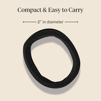 Thumbnail for Image 5 of Kitsch Seamless Hair Ties No Damage - Stretchy Hair Bands - Black, 8pcs