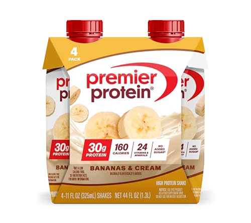 Image 1 of Default Title for the product Premier Protein 30g High Protein Shake, Bananas & Cream, 4 Pack