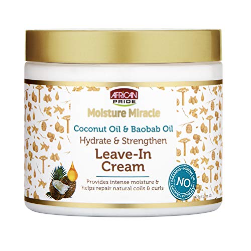 Image 2 of Coconut / 15 Ounce (Pack of 1) for the product African Pride Moisture Miracle Leave-In Cream