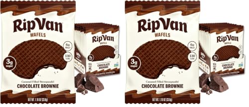 Image 1 of Default Title for the product Rip Van Wafels Chocolate Brownie Stroopwafels 1.16 Ounce Pack of 24