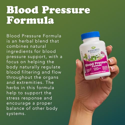 Image 6 of RidgeCrest Herbals Blood Pressure Herbal Formula Circulation Support 60 Ct