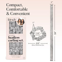 Thumbnail for Image 5 of Kitsch Satin Heatless Curls Overnight Set - Silver