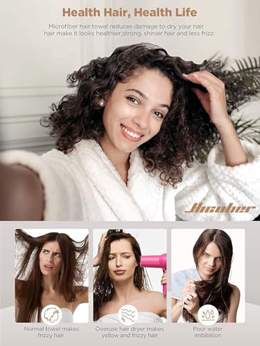 Image 17 of Hicober Microfiber Hair Towel Wrap for Women