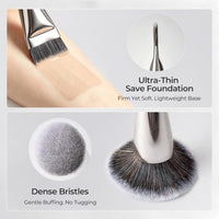 Thumbnail for Image 3 of ALBEAUT Foundation Brush for Liquid Makeup, Flat? Dual Makeup Brush