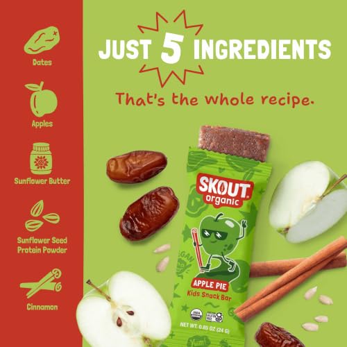 Image 5 of Skout Organic Apple Pie Kids Snack Bars (18 Pack)