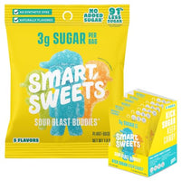 Thumbnail for Image 1 of Default Title for the product SmartSweets Sour Blast Buddies, Low Sugar Sour Gummy, 1.8oz Bags, 6 Pack