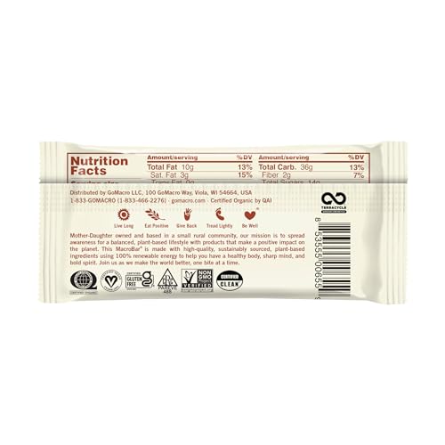 Image 2 of GoMacro Bar Double Chocolate Peanut Butter Organic 2.3 Ounce