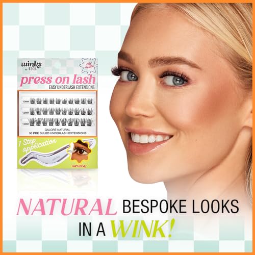 Image 4 of Ardell Winks Press On Eyelash Extensions, DIY Lash Clusters, 30 Individual Lashes, Natural Look with Applicator, 1 Pack