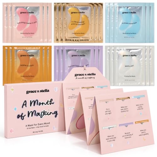 Image 1 of Default Title for the product grace & stella Month of Masking Under Eye Patches, 30 Pairs of Eye Masks