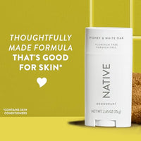 Thumbnail for Image 5 of Native Deodorant Contains Naturally Derived Ingredients, 72 Hour Odor Control, Deodorant for Women and Men, Aluminum Free, Honey & White Oak 2.65oz
