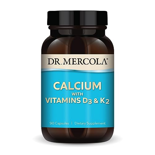 Image 1 of 90 Count (Pack of 1) for the product Dr. Mercola Calcium with Vitamins D3 and K2, 90 Capsules