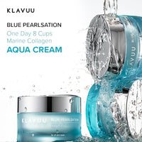 Thumbnail for Image 2 of KLAVUU Blue Pearlsation Day 8 Cups Aqua Cream, Niacinamide (1.69oz)