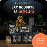 Thumbnail for Image 6 of Bones Coffee Company Salted Caramel Flavored Coffee, Medium Roast Low Acid Arabica Beans, 12 Oz Ground