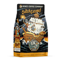 Thumbnail for Image 1 of Default Title for the product Bones Coffee Company Salted Caramel Flavored Coffee, Medium Roast Low Acid Arabica Beans, 12 Oz Ground