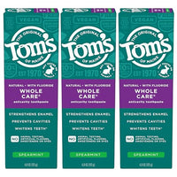 Thumbnail for Image 1 of Default Title for the product Tom's of Maine Whole Care Natural Anticavity Fluoride Toothpaste 3 Pk, 4 oz