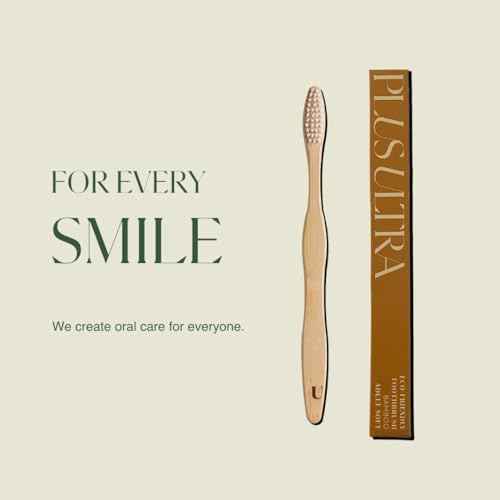 Image 2 of Plus Ultra Bamboo Toothbrush - BPA Free Soft Bristle for Adults