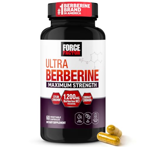 Image 1 of Default Title for the product Force Factor Ultra Berberine Maximum Strength, 1200mg Berberine HCl