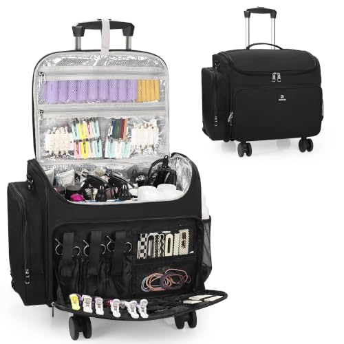 Image 1 of Default Title for the product Relavel Hair Tools Travel Bag, Rolling Makeup Case, Heat Resistant Lining