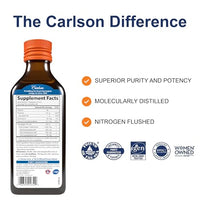 Thumbnail for Image 2 of Carlson The Very Finest Fish Oil, 1600 mg, Omega-3s, 200 mL (6.7 Fl Oz)