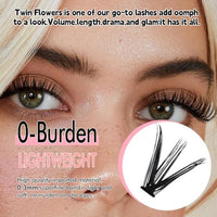 Thumbnail for Image 6 of Azenlo Natural Lash Clusters Kit Wispy Eyelash Clusters 120 pcs Cluster Eyelash Extensions C Curl Individual Lashes 10-16 mm Mix Length Natural Look (Left&Right 30D KIT 120Pcs)