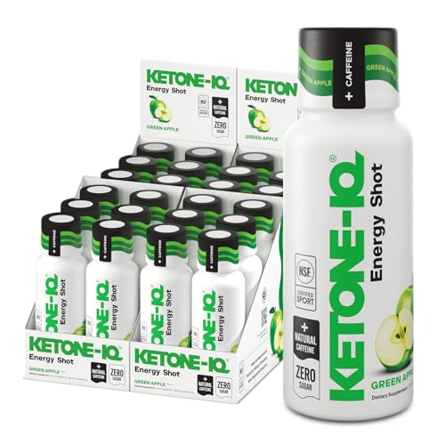 Image 1 of Default Title for the product Ketone-IQ Caffeine Ketone Shots for Focus, Green Apple, 24 Pack