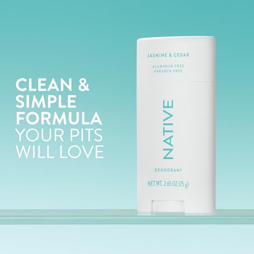 Image 2 of Native Deodorant Contains Naturally Derived Ingredients, 72 Hour Odor Control, Deodorant for Women and Men, Aluminum Free, Jasmine & Cedar 2.65oz