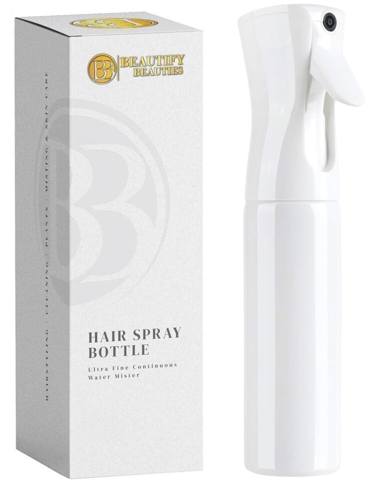 Image 4 of White / 6.8 Ounces for the product BeautifyBeauties Continuous Spray Bottle for Hair