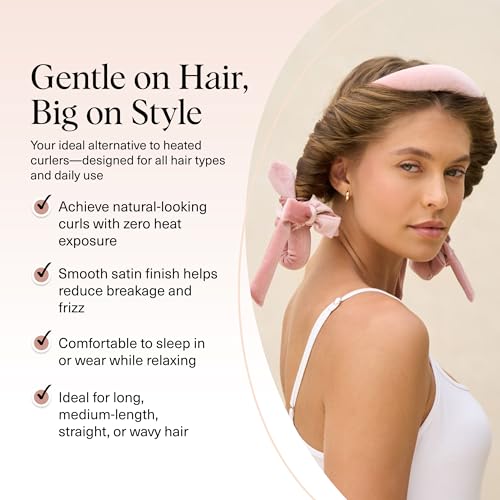 Image 3 of Kitsch Velvet Heatless Curls Overnight Set - Terracotta