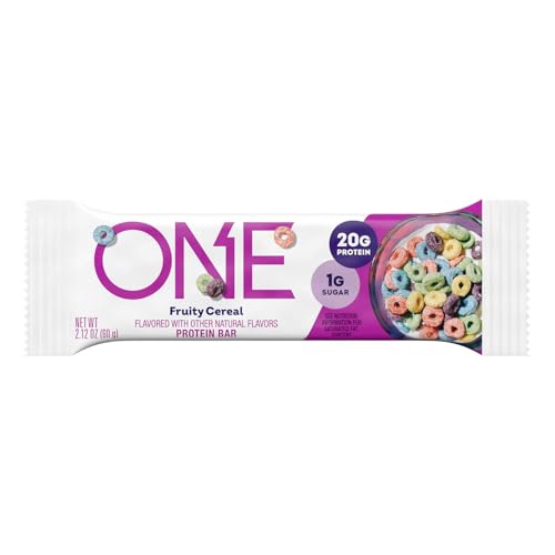 Image 7 of ONE Fruity Cereal Protein Bars, 20g Protein, Gluten Free Snacks, 12 ct