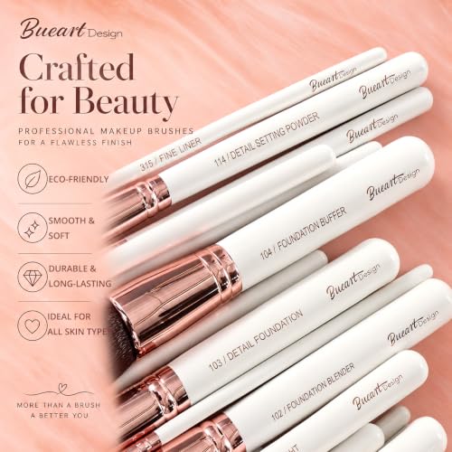 Image 3 of Bueart Design 32Pcs PRO Makeup Brushes Set