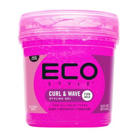Thumbnail for Image 1 of Pink / 16 Ounce (Pack of 1) for the product Eco Style Ecoco Eco Style Hair Gel - Curl And Wave - 16 Oz