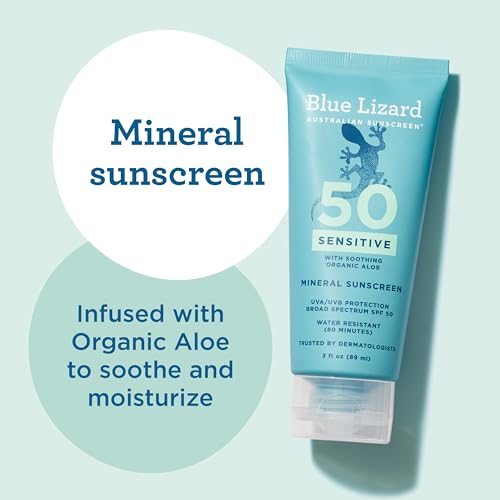 Image 4 of BLUE LIZARD Sensitive Mineral Sunscreen SPF 50+, 3 oz. Tube