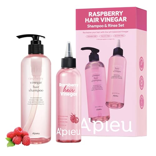 Image 1 of Default Title for the product A'PIEU Raspberry Vinegar Hair Set for Scalp Clarifying & Shine