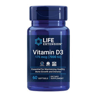 Thumbnail for Life Extension Vitamin D3 175 mcg (7000 IU) 60 Softgels