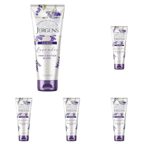 Image 6 of Lavender / 7 Fl Oz (Pack of 5) for the product Jergens Hand & Body Lotion for Dry Skin