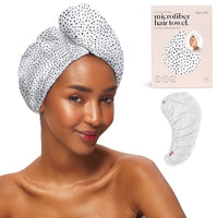 Thumbnail for Image 6 of Micro Dot / 1 Count for the product Kitsch Microfiber Hair Towel Wrap for Women