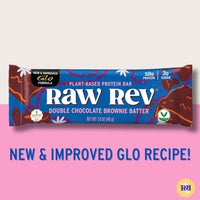 Thumbnail for Image 6 of Raw Rev Glo Protein Bar, Double Chocolate Brownie Batter, 12 Bars