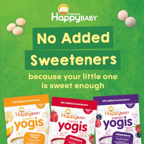 Image 4 of Happy Baby Yogis Banana & Mango Yogurt Bites 1oz Pouch (8 Pack)