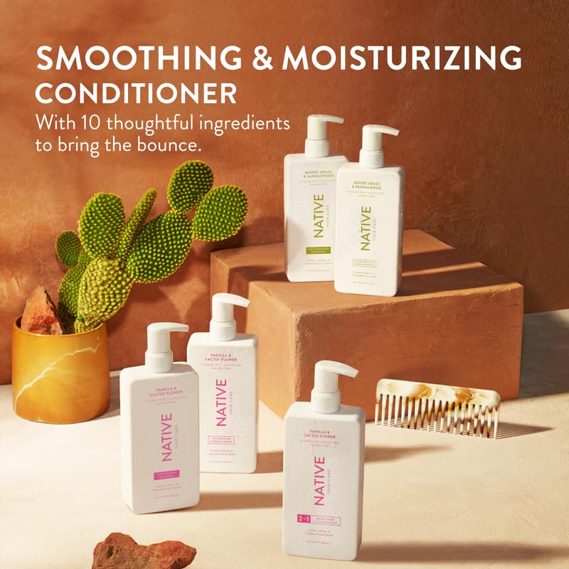 Image 2 of Native Vanilla & Cactus Flower Volumizing Conditioner 16.5 fl oz (2 Pack)