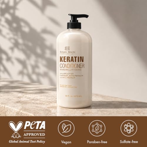 Image 5 of Botanic Hearth Keratin Conditioner with Argan Oil - 16 fl oz