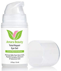 Thumbnail for Image 3 of Amara Beauty Eye Cream Gel for Dark Circles and Puffiness with Peptides & Hyaluronic Acid, 0.5 fl. oz.
