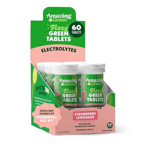 Image 1 of Default Title for the product Amazing Grass Fizzy Green Hydration Tablets, Strawberry Lemonade, 60 Count