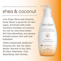 Thumbnail for Image 5 of Live Clean Moisturizing Shea and Coconut Body Lotion, 18 Fl Oz