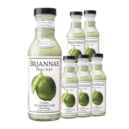 Image 1 of Default Title for the product BRIANNAS Home Style Creamy Cilantro Lime Dressing 12 oz. Bottles - 6 Pack