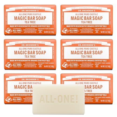 Image 1 of 5 Ounce (Pack of 6) for the product Dr. Bronner's Pure-Castile Bar Soap